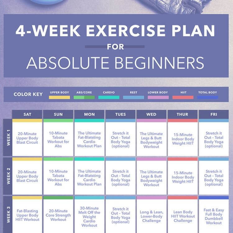 weight loss exercise plan 